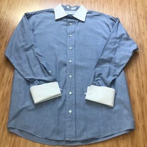 Men’s Burberrys French Cuff Shirt..size 16 1/2